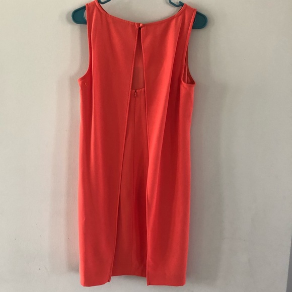 Trina Turk Womens Dress Shift Open Back Orange 8 - Picture 5 of 8